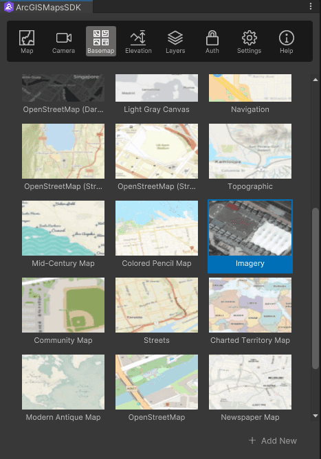 Set basemap