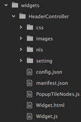 HeaderController widget folder structure