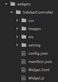 widgets folder